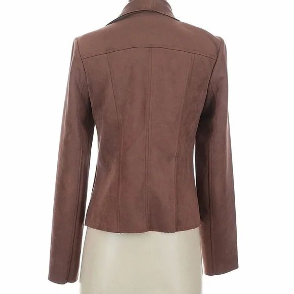 T Tahari Brown Asymmetrical Blazer - Picture 3 of 5
